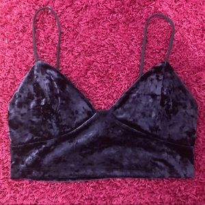 Velvet Crop Top